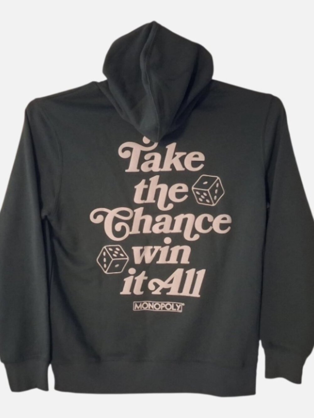 Monopoly mens Graphic Hoodie size Large Mint long sleeve Kangaroo pockets - Picture 2 of 9